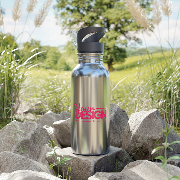 Stainless Steel Water Bottle, 20oz Eco-Friendly Travel Mug, Reusable Straws, Hydration on the Go, Gift for Fitness Enthusiasts, [...]