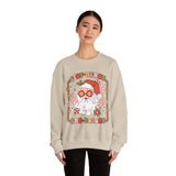 Stay Merry and Bright Crewneck Sweatshirt - Fun Santa Christmas Sweater - Holiday Vibes