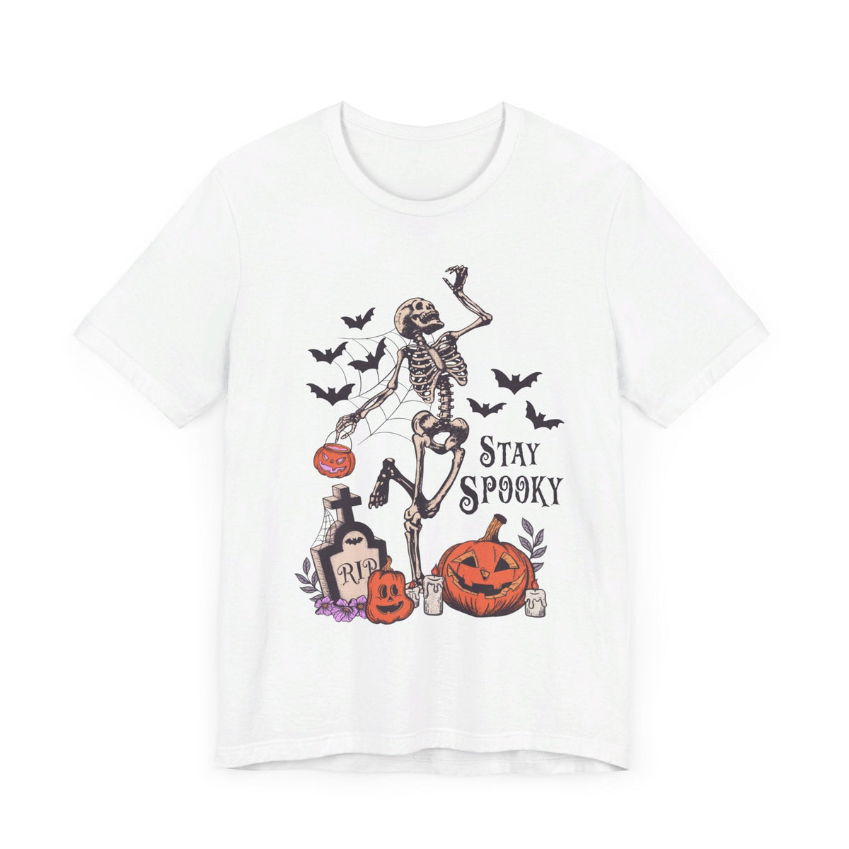 Stay Spooky - Dancing Skeleton Pumpkin Halloween Shirt