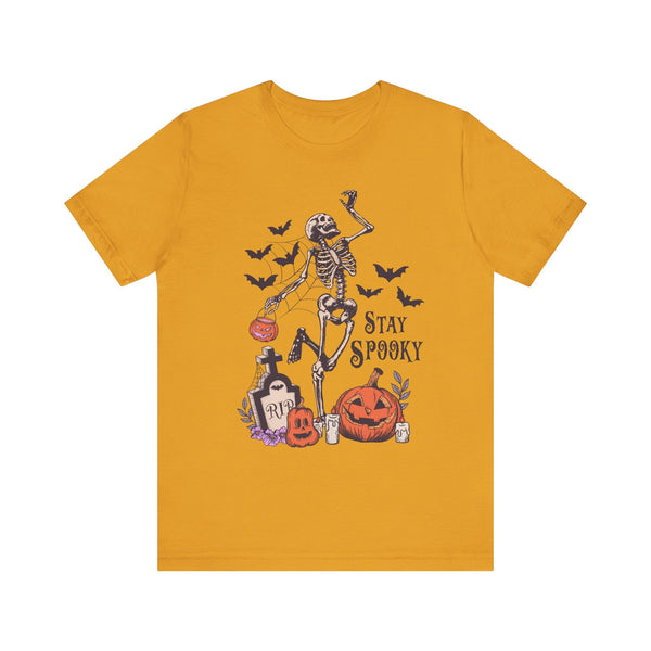 Stay Spooky - Dancing Skeleton Pumpkin Halloween Shirt