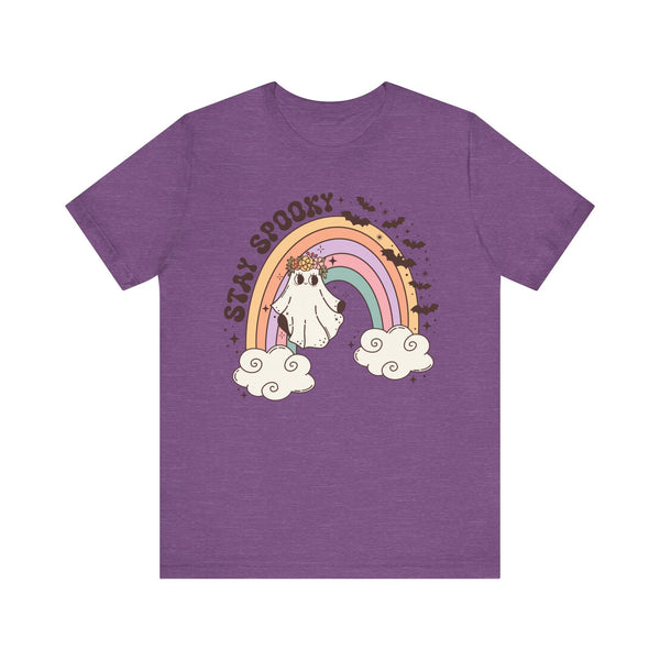 Stay Spooky Rainbow Ghost Halloween Shirt - Pastel Retro Halloween Tee