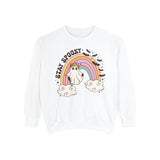 Stay Spooky Rainbow Ghost Halloween Sweatshirt - Pastel Retro Halloween Sweater