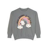 Stay Spooky Rainbow Ghost Halloween Sweatshirt - Pastel Retro Halloween Sweater