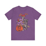 Staying Alive - Floral Skeleton Ribcage Halloween Shirt