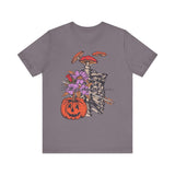 Staying Alive - Floral Skeleton Ribcage Halloween Shirt