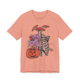 Staying Alive - Floral Skeleton Ribcage Halloween Shirt