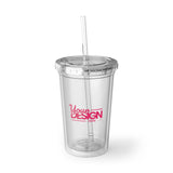 Suave Acrylic Cup, Clear Reusable Tumbler, Travel Drinkware, Personalized Cup, Eco-Friendly Beverage Container, Summer Hydration