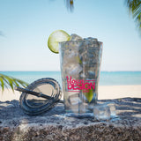 Sunsplash Tumbler with Straw - Personalizable 16oz Drink Cup for Summer Fun, Beach Vibes, and Gifts