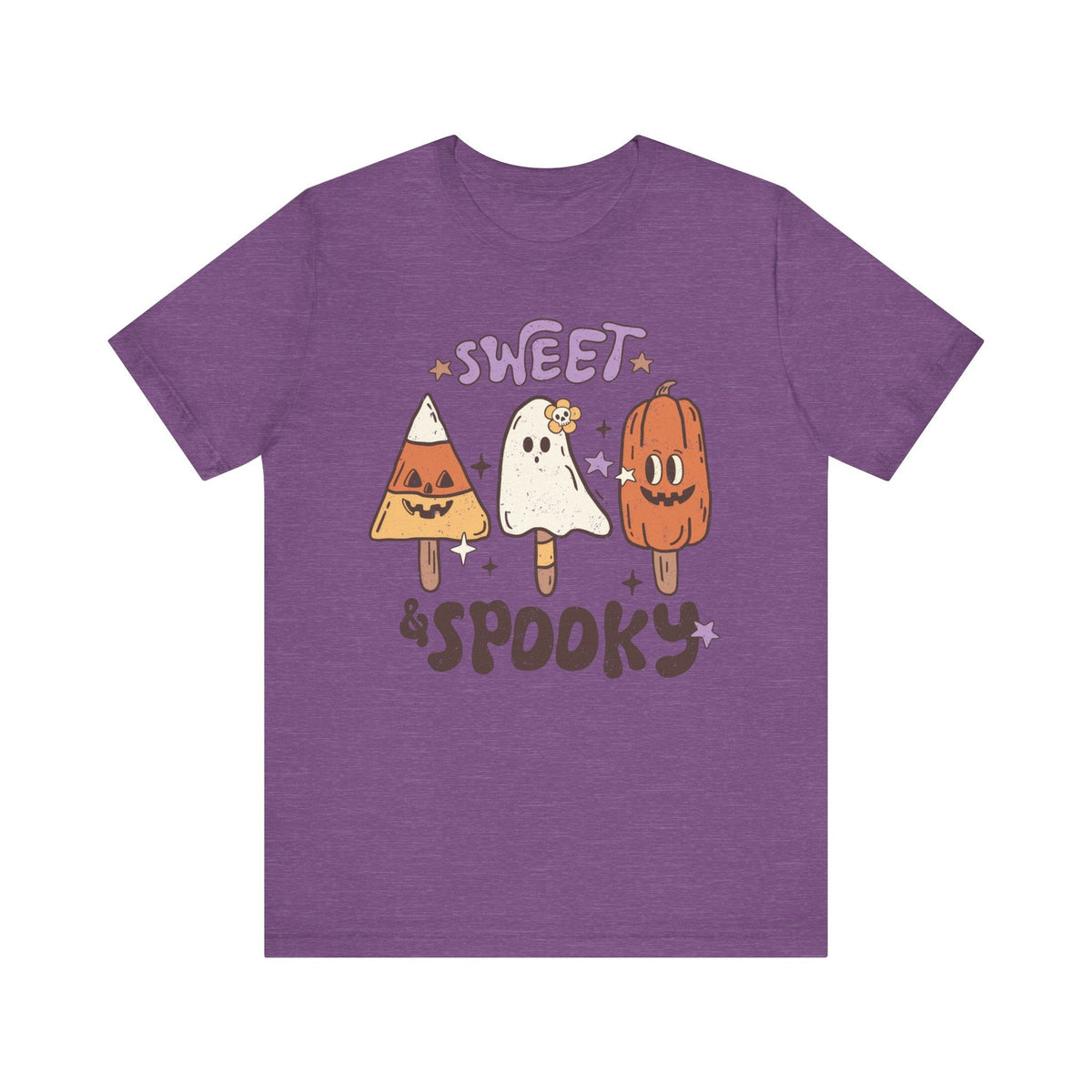 Sweet and Spooky Halloween Shirt - Candy and Ghost Pops Graphic Tee