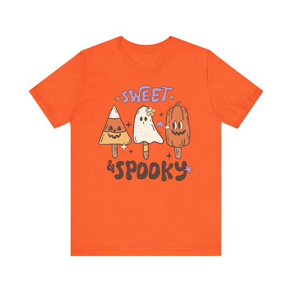 Sweet and Spooky Halloween Shirt - Candy and Ghost Pops Graphic Tee