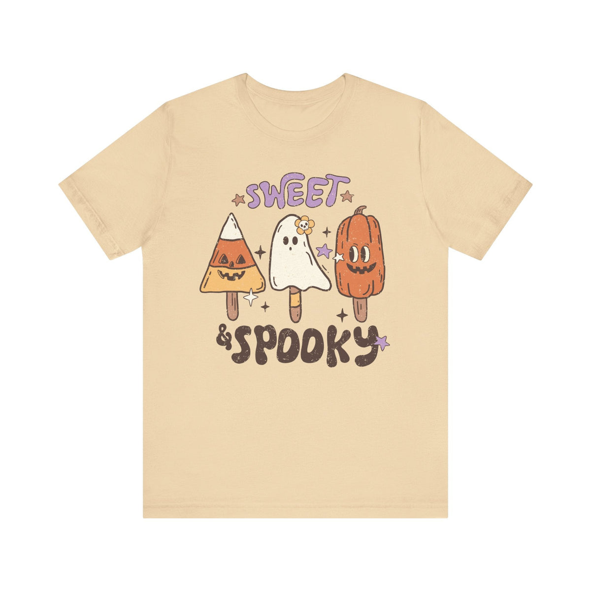 Sweet and Spooky Halloween Shirt - Candy and Ghost Pops Graphic Tee