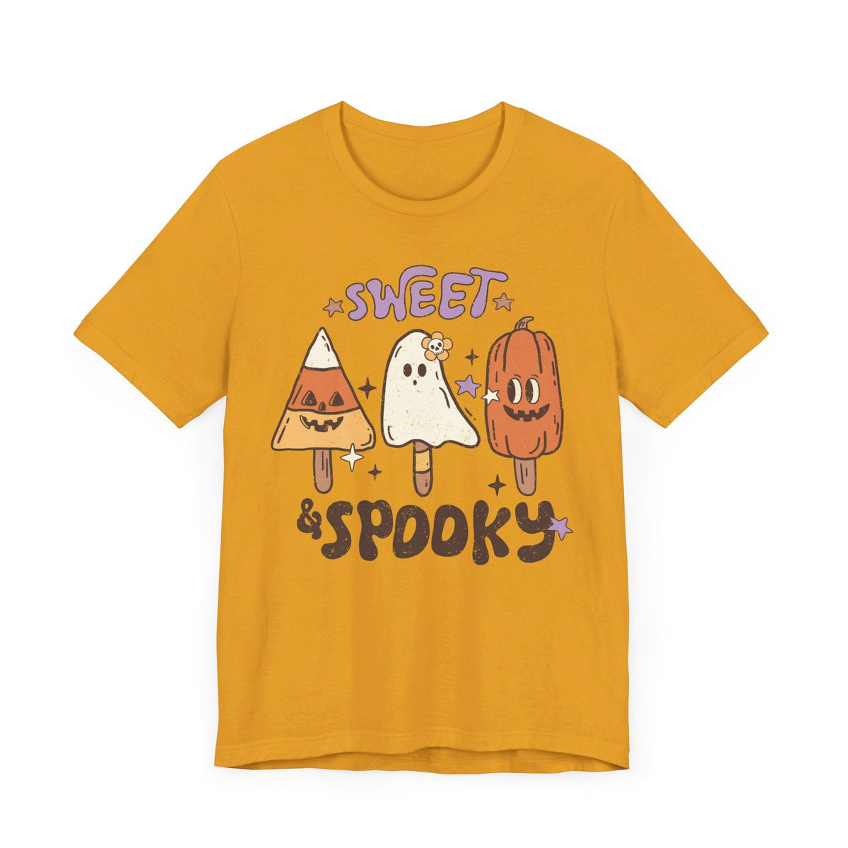 Sweet and Spooky Halloween Shirt - Candy and Ghost Pops Graphic Tee