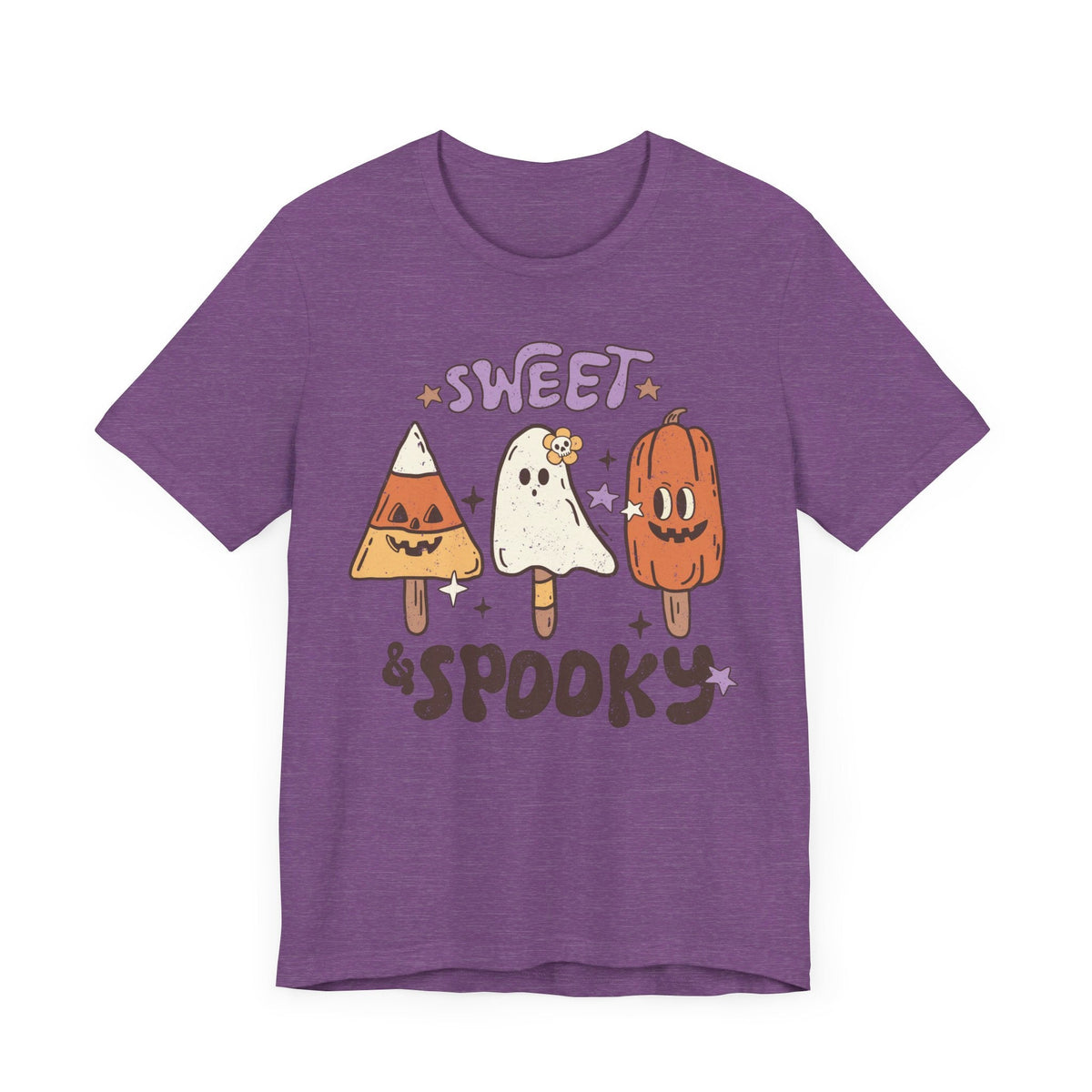 Sweet and Spooky Halloween Shirt - Candy and Ghost Pops Graphic Tee