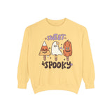 Sweet and Spooky Halloween Sweatshirt - Candy and Ghost Pops Graphic Sweater