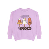 Sweet and Spooky Halloween Sweatshirt - Candy and Ghost Pops Graphic Sweater