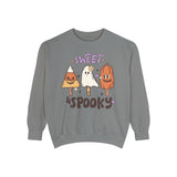 Sweet and Spooky Halloween Sweatshirt - Candy and Ghost Pops Graphic Sweater