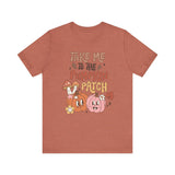 Take Me to the Pumpkin Patch T-Shirt - Retro Fall Graphic Tee - Vintage Pumpkin Patch Design for Autumn Lovers