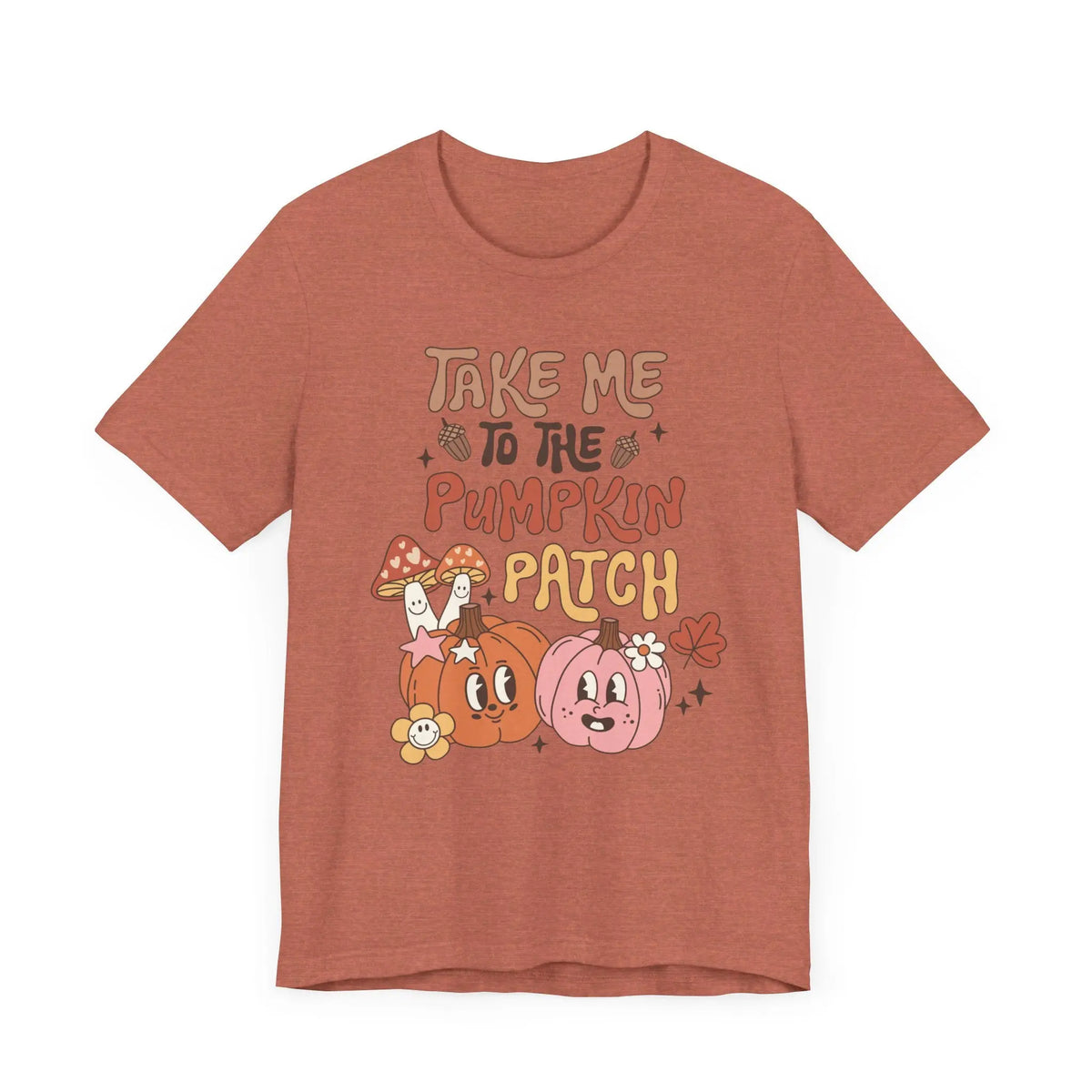 Take Me to the Pumpkin Patch T-Shirt - Retro Fall Graphic Tee - Vintage Pumpkin Patch Design for Autumn Lovers