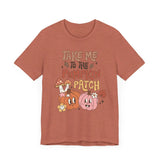 Take Me to the Pumpkin Patch T-Shirt - Retro Fall Graphic Tee - Vintage Pumpkin Patch Design for Autumn Lovers