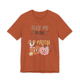 Take Me to the Pumpkin Patch T-Shirt - Retro Fall Graphic Tee - Vintage Pumpkin Patch Design for Autumn Lovers