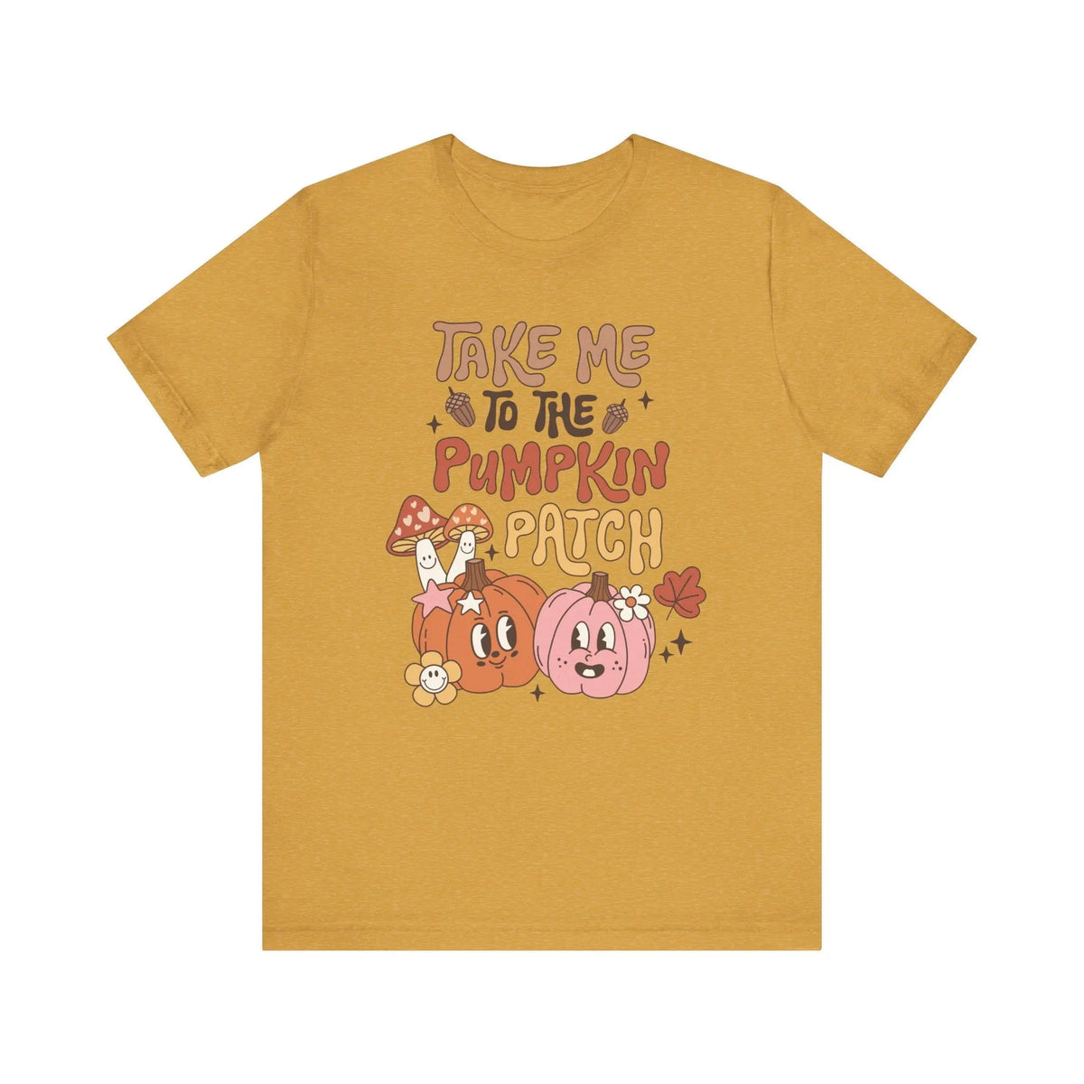 Take Me to the Pumpkin Patch T-Shirt - Retro Fall Graphic Tee - Vintage Pumpkin Patch Design for Autumn Lovers