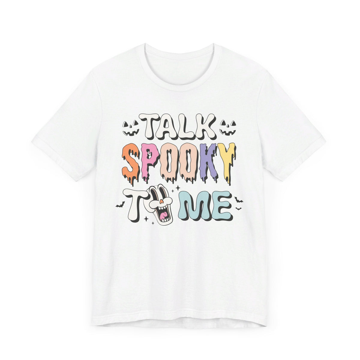 Talk Spooky To Me - Fun Halloween Graphic T-Shirt for Ghost Lovers