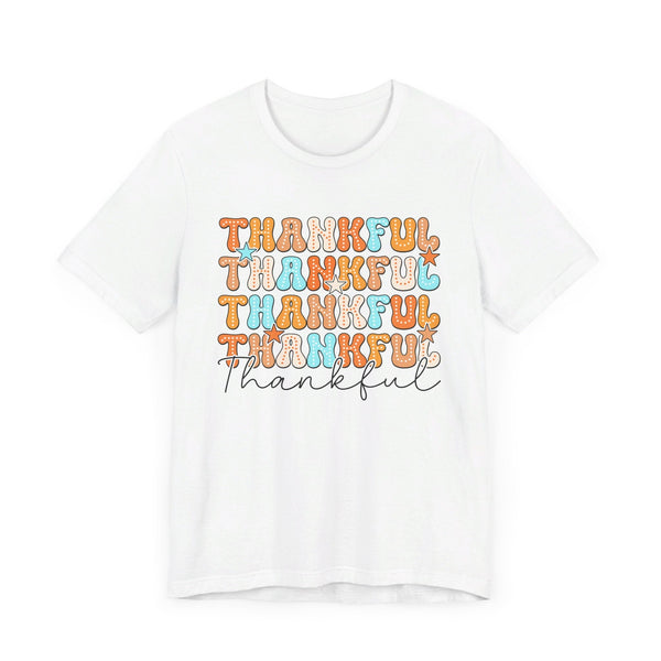 Thankful Fall T-Shirt - Cozy Autumn Graphic Tee - Thanksgiving & Harvest Season Shirt