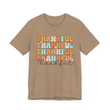 Thankful Fall T-Shirt - Cozy Autumn Graphic Tee - Thanksgiving & Harvest Season Shirt