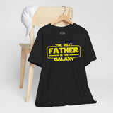 The Beat Father of the Galaxy Black T-Shirt - Dad Tee | Cool Father's Day Gift | Sci-Fi Dad Shirt