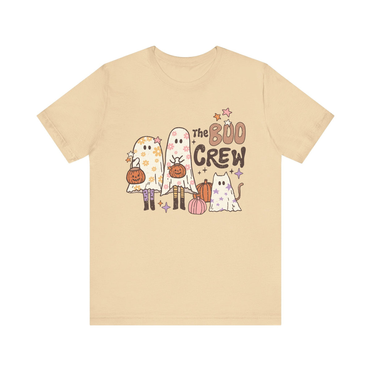 The Boo Crew Halloween Shirt - Ghost Family and Pumpkin Graphic Tee