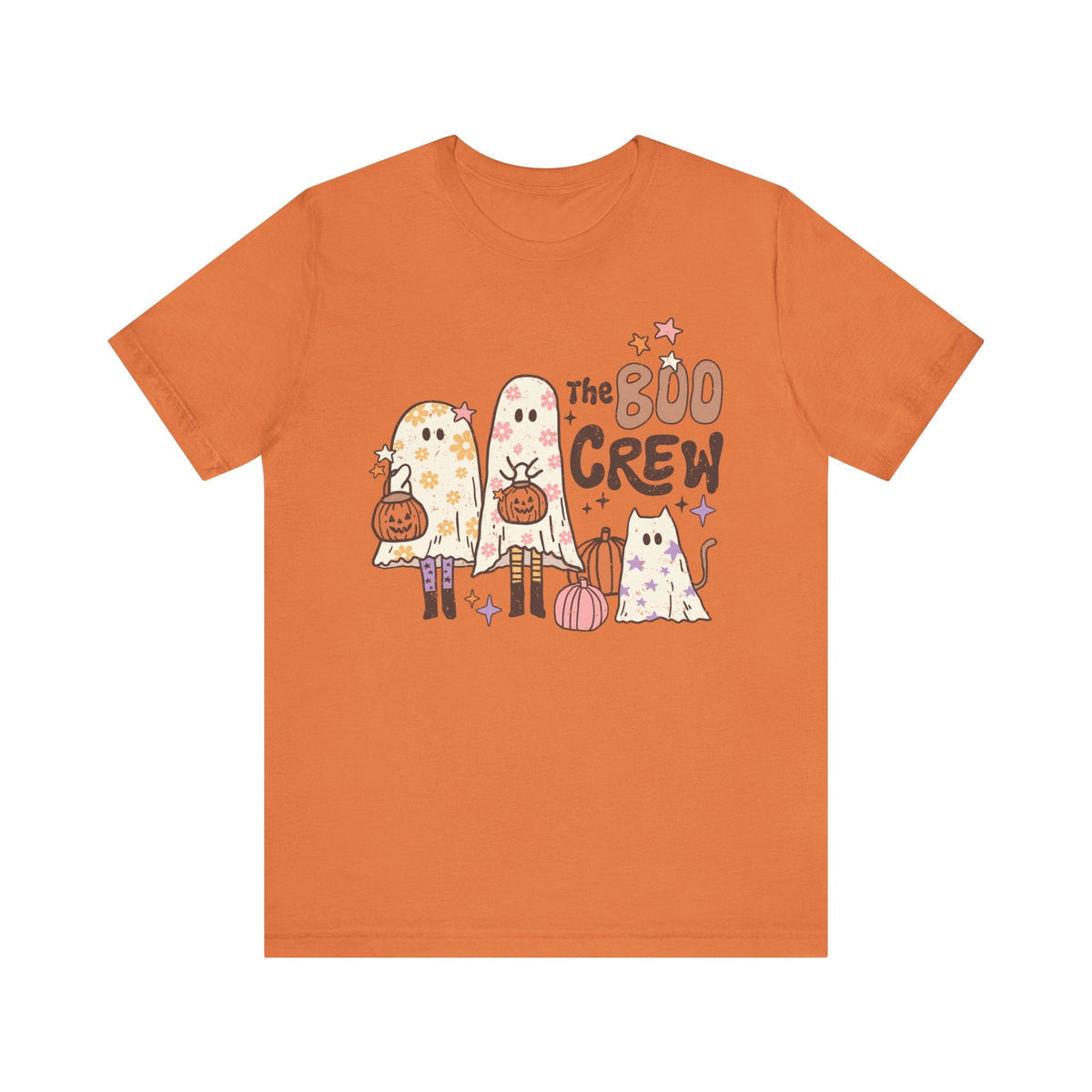 The Boo Crew Halloween Shirt - Ghost Family and Pumpkin Graphic Tee