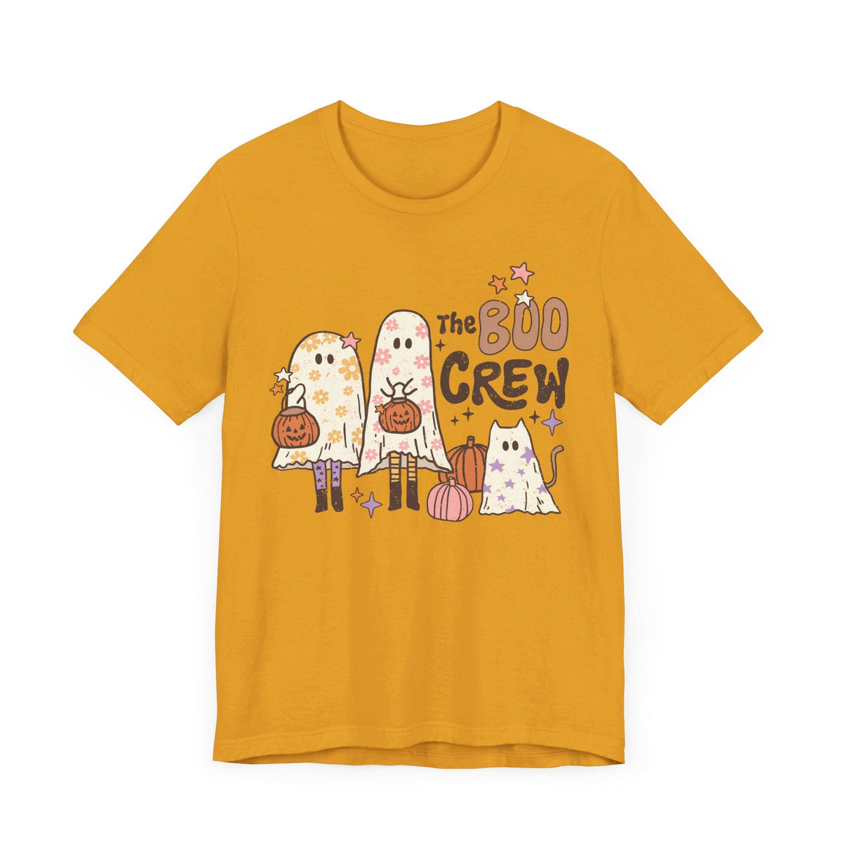 The Boo Crew Halloween Shirt - Ghost Family and Pumpkin Graphic Tee