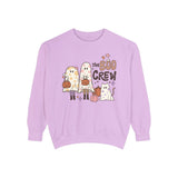 The Boo Crew Halloween Sweatshirt - Ghost Family and Pumpkin Graphic Sweater