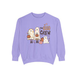 The Boo Crew Halloween Sweatshirt - Ghost Family and Pumpkin Graphic Sweater