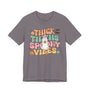 Thick Thighs Spooky Vibes Halloween Shirt - Funny Ghost Graphic Tee