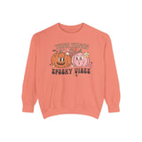 Thick Thighs and Spooky Vibes Halloween Sweatshirt - Cute Pumpkin Pair Graphic Sweater