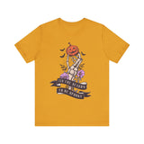 Tis' The Season To Be Spooky - Halloween Skeleton Hand Pumpkin Shirt