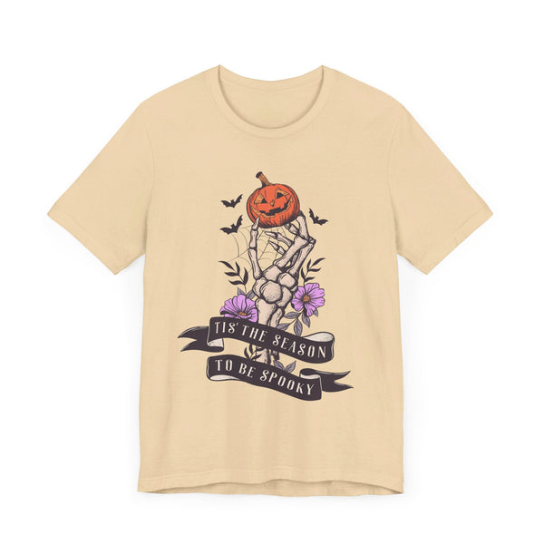 Tis' The Season To Be Spooky - Halloween Skeleton Hand Pumpkin Shirt