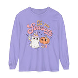 Tis' the Season Halloween Long Sleeve T-Shirt - Cute Ghost and Pumpkin Friends Graphic Tee