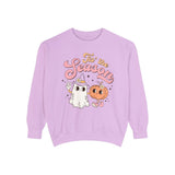 Tis' the Season Halloween Sweatshirt - Cute Ghost and Pumpkin Friends Graphic Sweater