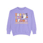 Too Cute to Spook Halloween Sweatshirt - Adorable Ghost and Pumpkin Graphic Sweater