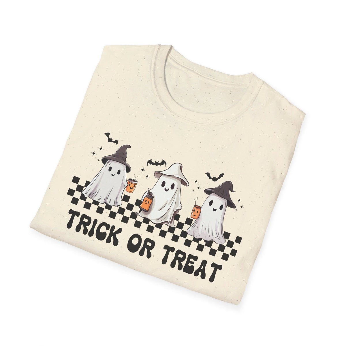 Trick or Treat Ghost Coffee Halloween T-Shirt