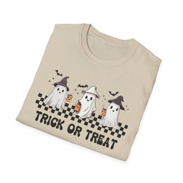 Trick or Treat Ghost Coffee Halloween T-Shirt