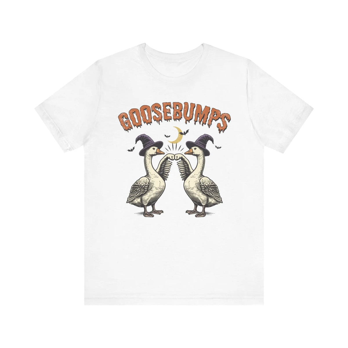Vintage Goosebumps Halloween Shirt - Witch Geese Spooky Graphic Tee