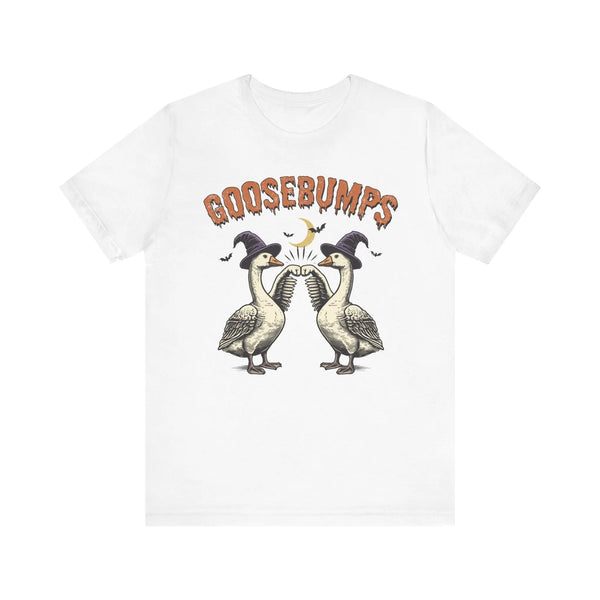 Vintage Goosebumps Halloween Shirt - Witch Geese Spooky Graphic Tee