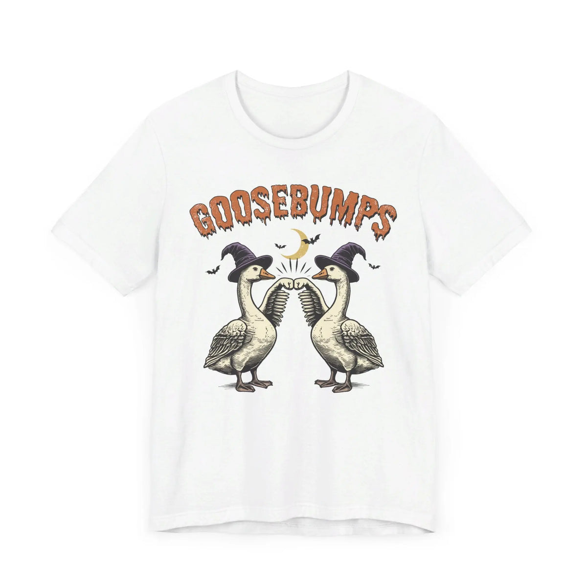 Vintage Goosebumps Halloween Shirt - Witch Geese Spooky Graphic Tee