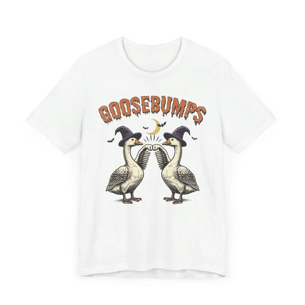 Vintage Goosebumps Halloween Shirt - Witch Geese Spooky Graphic Tee