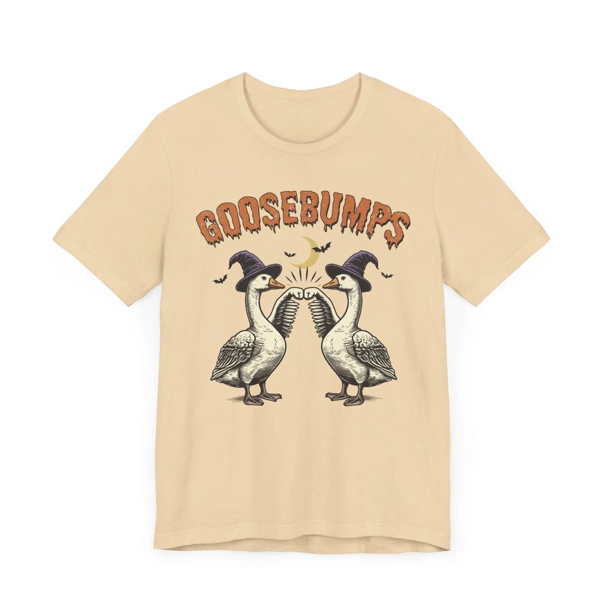Vintage Goosebumps Halloween Shirt - Witch Geese Spooky Graphic Tee