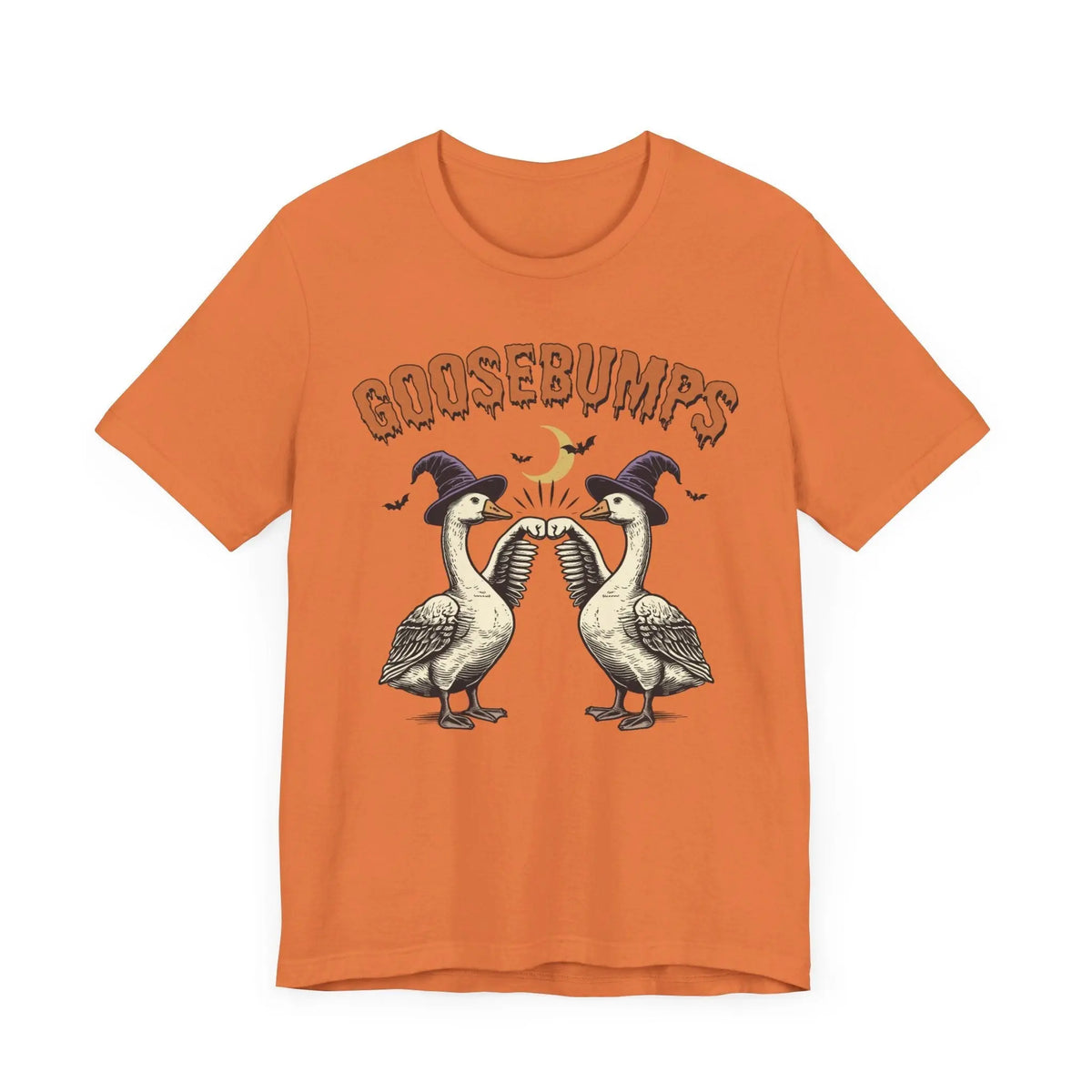 Vintage Goosebumps Halloween Shirt - Witch Geese Spooky Graphic Tee
