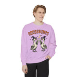 Vintage Goosebumps Halloween Sweatshirt - Witch Geese Spooky Graphic Sweater